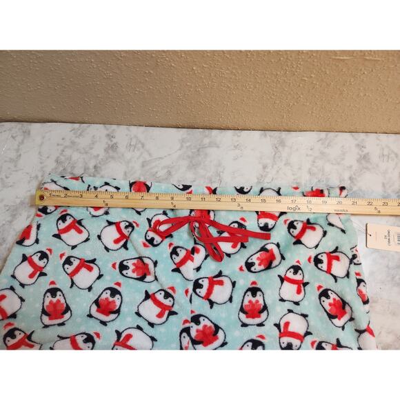 Secret Treasures Multicolor Penguin Super Soft Fleece Sleep Jogger Size 2X NWT - Picture 5 of 7